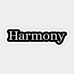 Harmony Sticker